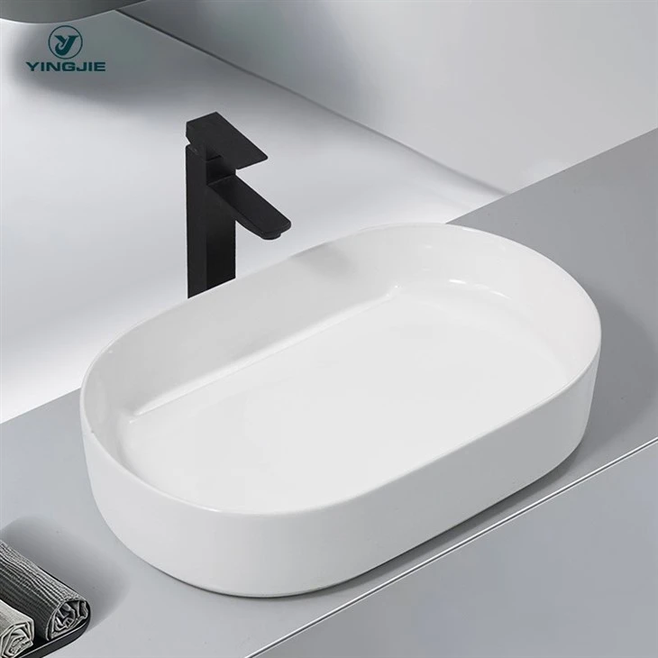 Moderni Oval Ceramic Rasin leni Edges